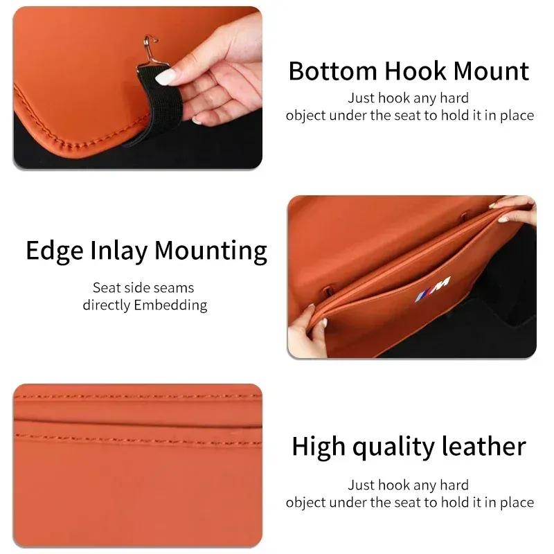 -Car Seat Anti Kick Mats Back Storage Kids Half Pack Anti Kick Mats For BMW X1 X2 X3 X4 X5 X6 X7 G20 G30 6GT E46 E90 E60 F10 E39