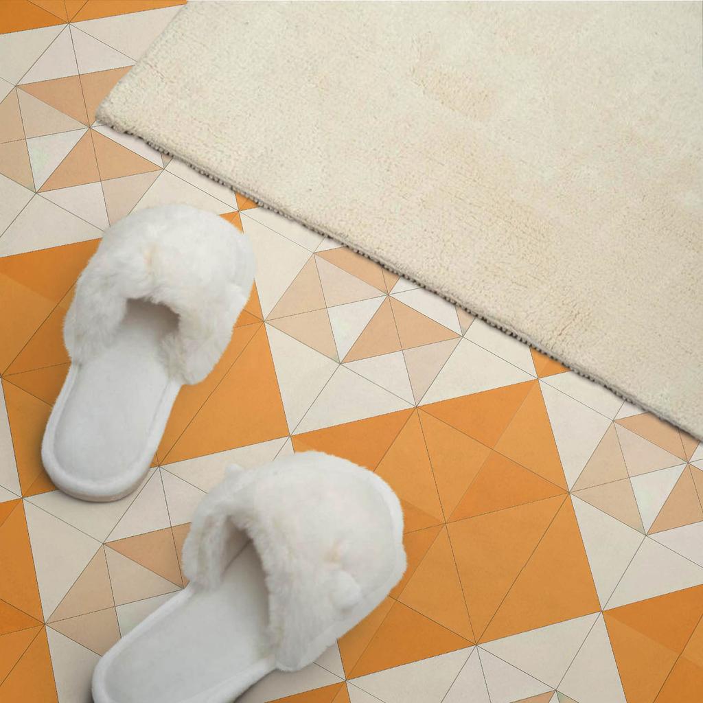 Komplet Kafelków Winylowych Z Nadrukiem Geometryczny Wzór W Romby 10X40X20 Cm
