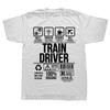 Funny Train Driver Job Profession T Shirts Graphic Cotton Streetwear Short Sleeve O-Neck Harajuku Hip Hop T-shirt Mens Clothing
