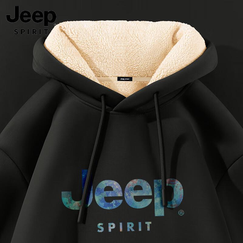 

JEEP SPIRIT Men s Heavyweight Fleece Lined Hoodie L