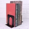 Set of 2Pcs Metal Bookends Stainless Steel Book Stopper Magazine Book Organizer Book Holder Home Office Desk Ornemants