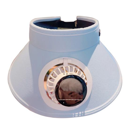 Sun Hat with Fan for Men And Women Outdoor Visor Hat with Solar/USB Powered Fan UV Protection Wide Brim Cooling Hat for Camping Fishing