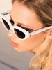 Vintage Oversized Cat Eye Sunglasses Women Brand Designer Fashion Punk Cateye Sun Glasses Eyewear Shades Trend Glasses
