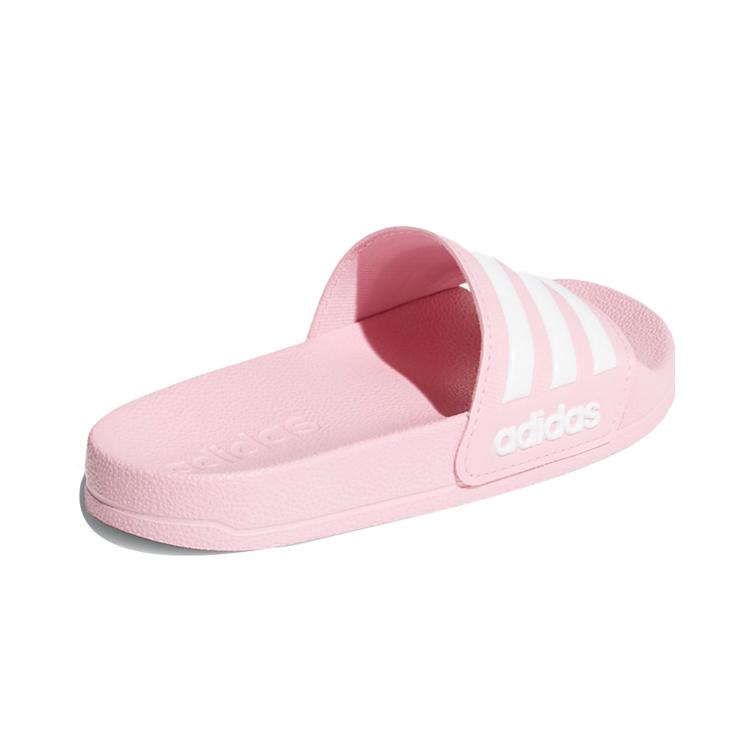 Kids' Adidas ADILETTE SHOWER Slip Resistant Anti Kick Slippers White Pink G27628