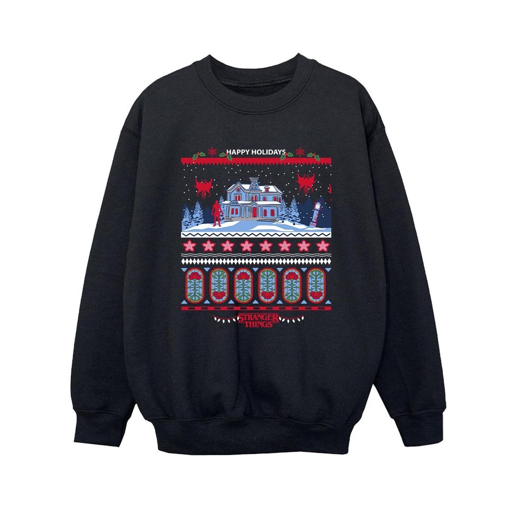 Netflix Jungen Stranger Things Fair Isle Sweatshirt