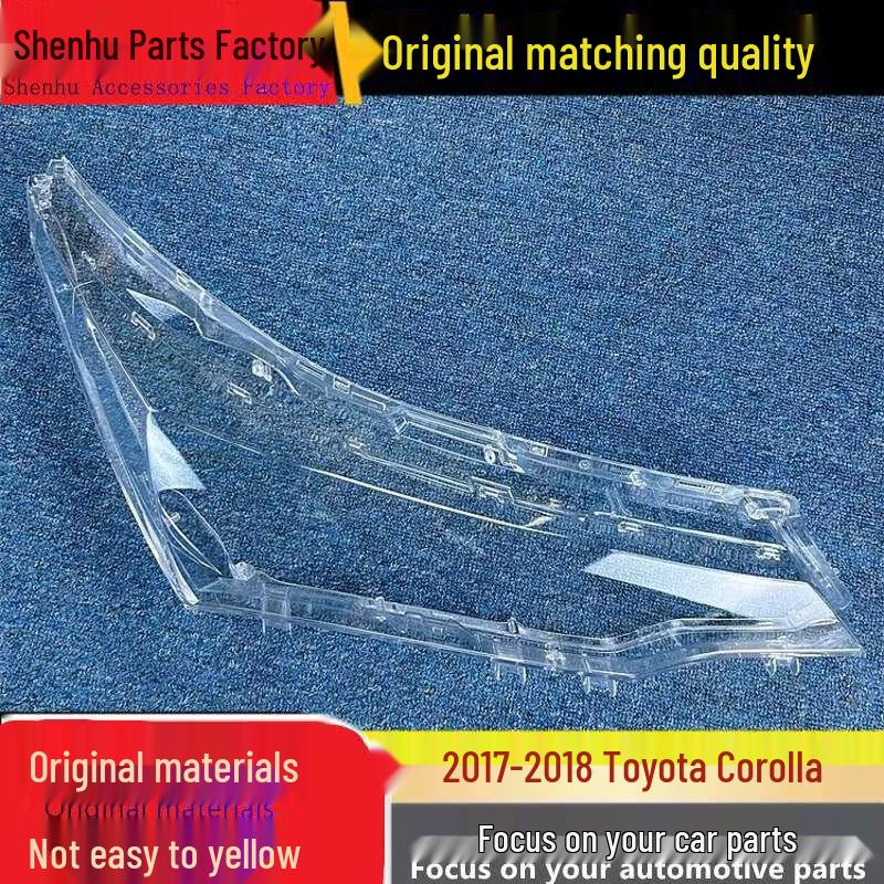 

Toyota Corolla 2017-18 Headlight Cover Transparent Lampshade Single Piece
