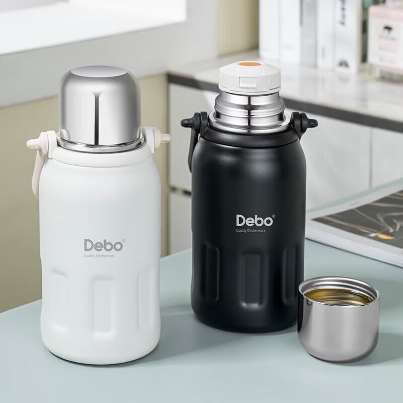 Debo Titanium Vacuum Insulated Air Pump Flask