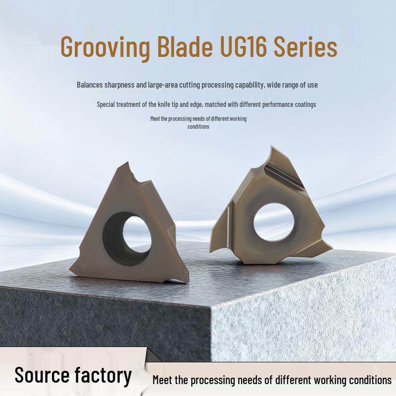 CNC TGF32R Triangular Groove Insert: Precision Circlip Grooving Tool for Swiss-Type Lathes