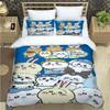 Cartoon Chiikawa Pattern Quilt Cover With Pillowcases 3D Digital Printed Bedding Set Twin Full Queen King Christmas Gift
