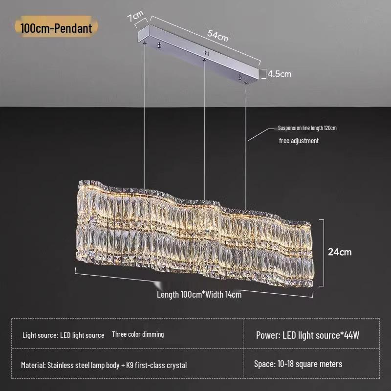 Luxurious Crystal Chandelier: Stylish, Creative & Modern Lighting Fixture for Living Room or Restaurant (2025 New Model)