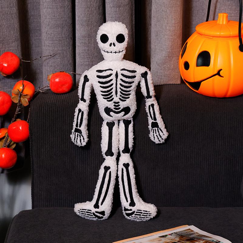 Cross-Border Halloween Skeleton Cushion: Spooky Prank Gift 40cm
