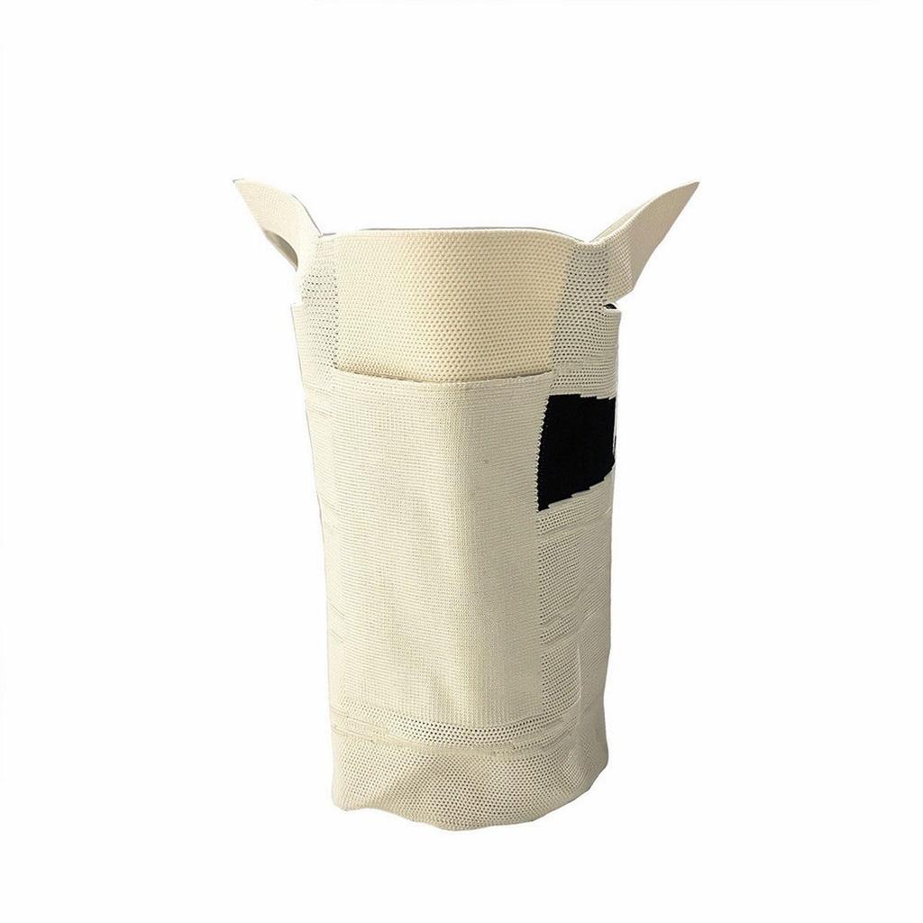 1296 Small Knit Tote Bag EU Deli Guruguru Mummy [Rootote] (02 Black)