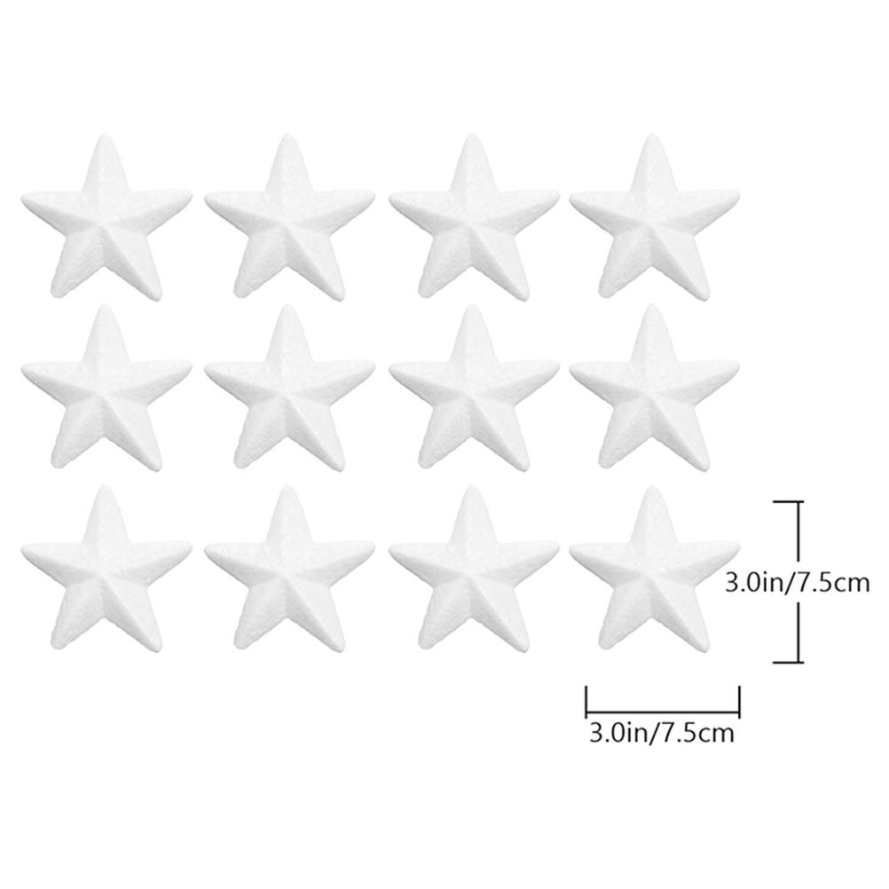 

24 pcs Diy Craft Star Unfinished Wood Stars For Christmas Tree Decoration Handmade Ornament Supply Art Project Wedding 12X12X2.5CM