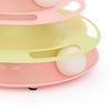 Cat Toy Roller 3 Levels Antislip Base Easy To Clean Interactive Turntable Track Toy for Batting