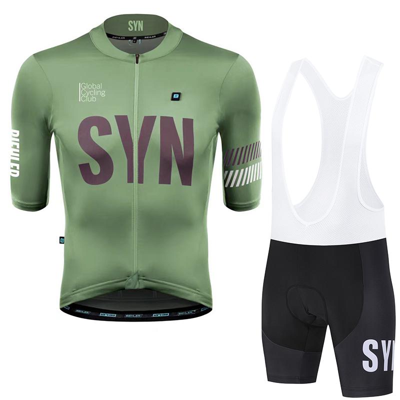 Road Bike Cycling Suit Summer Cycling Jersey Sponge Cushion Cycling Bib Polyester Fiber Bicycle Top 2026 Summer Breathable Cycling Suit