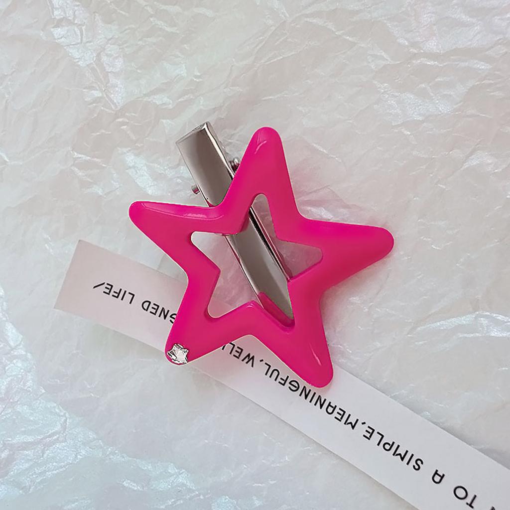 Lovely Hollow Five-Pointed Star Hair Clip Hairpins Barrettes Sweet Hair Clip