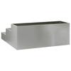 Garden Planter Silver 90 X 90 X 35 Cm Galvanized Steel