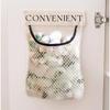 Kitchen Trash Bag Storage Bag Velcro Mesh Bag Household Clutter Mesh Garbage Bag Wall Hanging Storage Bag