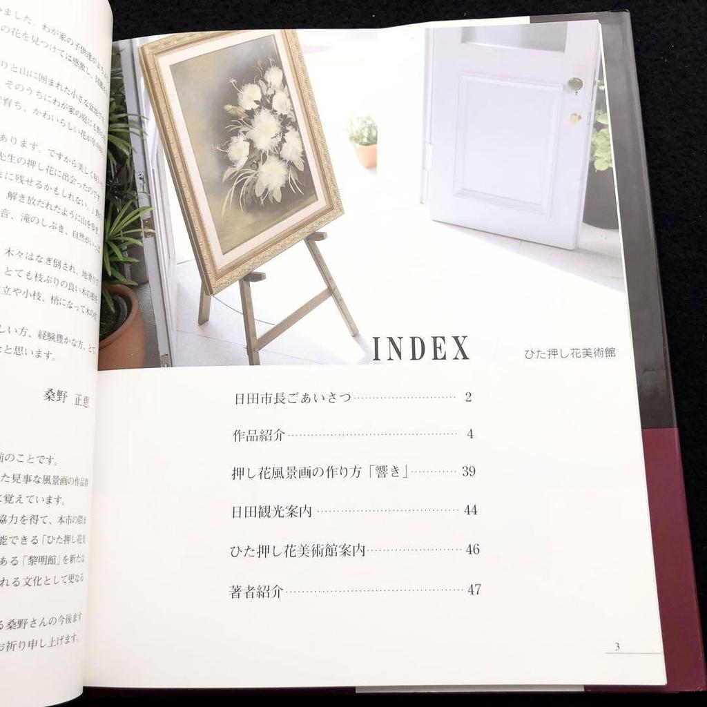 [USED] Masae Kuwano Collection, 2-volume set: "The Music of Pressed Flowers" and "Pressed Landscapes" at Hita Pressed Flower Museum