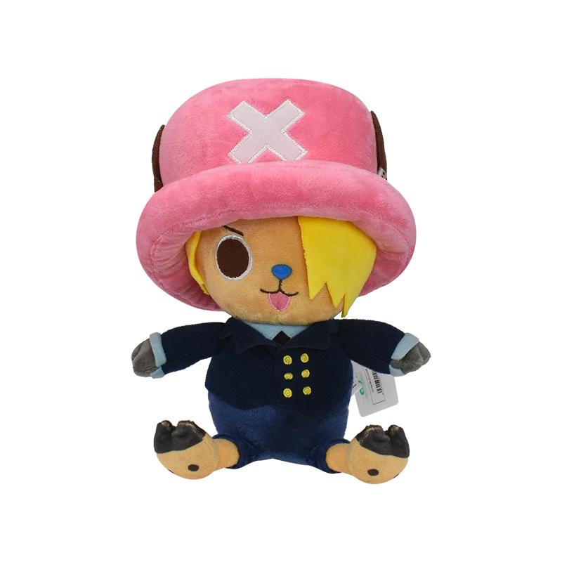 Плюшевая игрушка One Piece Луффи Тони Тони Чоппер Эйс Ророноа Зоро Мультяшный Аниме Набивная кукла Подарки 25 см