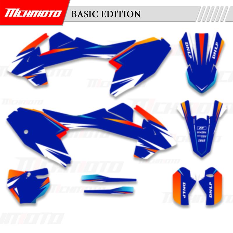 MCHMFG Motorcycle Full Graphics Backgrounds Decal Stickers Kits For KTM SX65 2016- MC65 MC 65