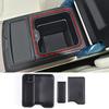 Sauicemy Car Storage Tray, Built-in Console Box, Insert Tray, Center Console Tray, Armrest Box Storage, Phone Tray, Storage Box, Small Item Storage, O