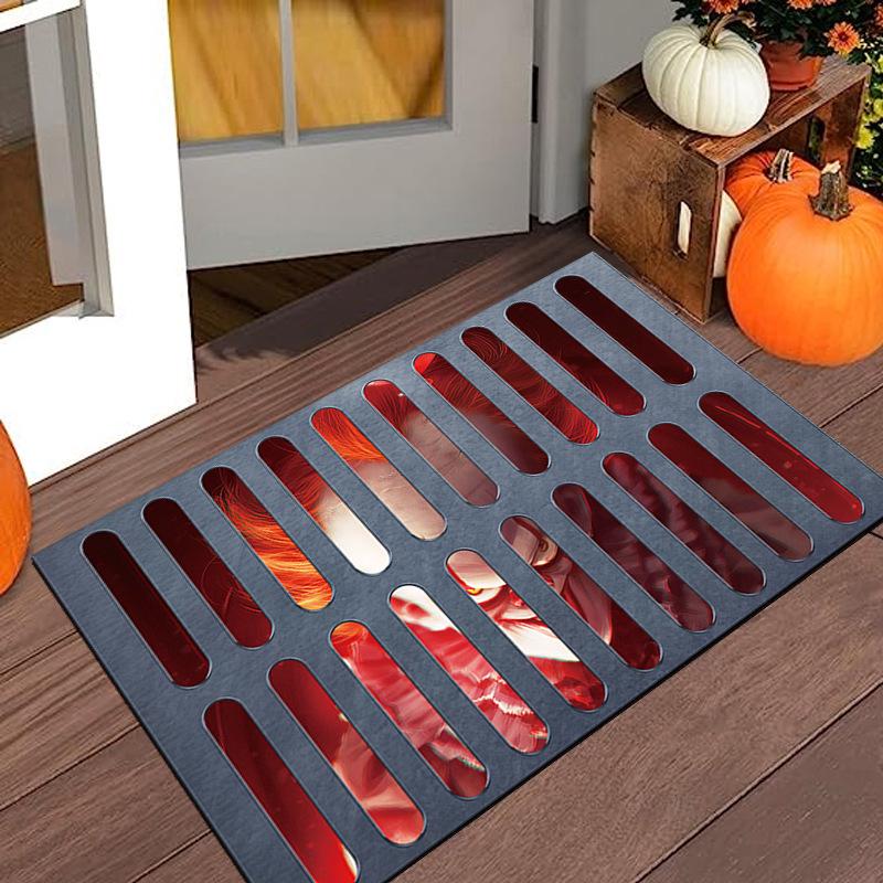 Decorative Clown-Themed Dirt-Resistant Door Mat for Entryway or Living Room