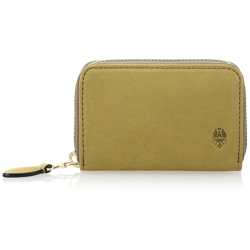 

[Bianchi] Brina mini with pass case men s bi-fold wallet coin purse genuine leather cowhide nubuck leather italian leather BIE-1001 green