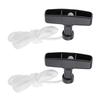 2pcs Lawnmower Recoil Pull Starter Handle 1.5m Cord Rope Mower Accessories