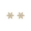 Christmas Snowflake Zircon Crystal Pearl Earrings Stud For Women Dangle Hook Fashion  Xmas Party Jewelry Gift