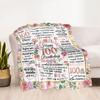 Vintage Anniversary Greetings Blanket Warmthful Decor Great for Seaside Bedding Bed for All Occasions Stylish Decor Gifts For Family Or Friends