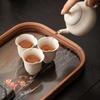 Chinese Glass Bamboo Dry Tea Tray Teapot Teacup Mat Storage Tray Pot Bearing Small Tea Table Household Tea Set Accessories