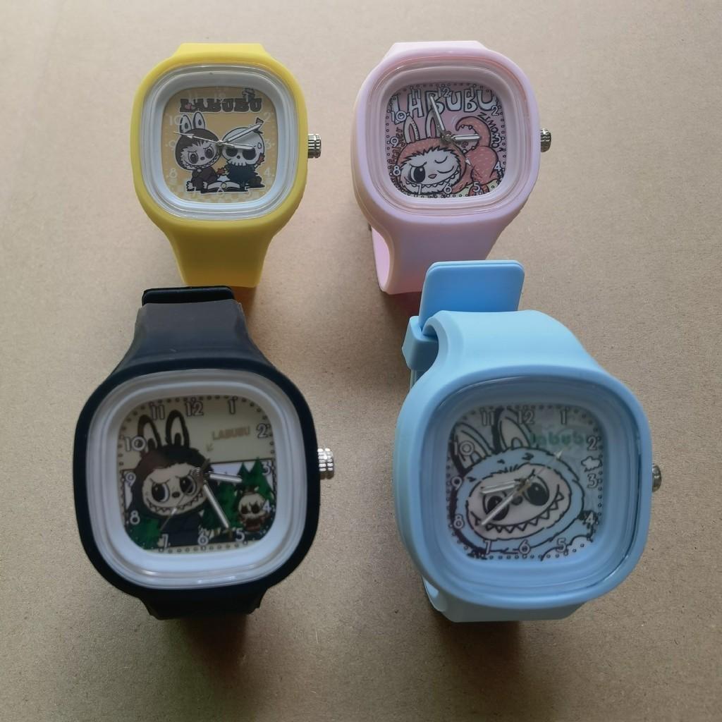 Stylish Cartoon Labubu Silicone Quartz Watch For Students And All Ages