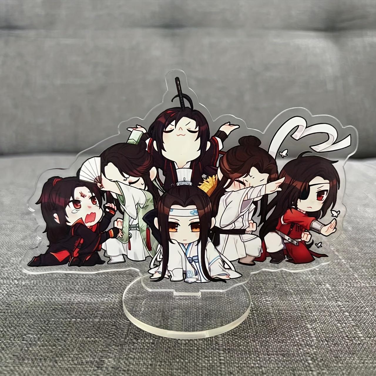 

Аниме Мо Дао Зу Ши фигурка экшн-игрушка мультфильм небесные чиновники благословение акриловая подставка модель тарелка декор стола Рождественский подарок size:15cm