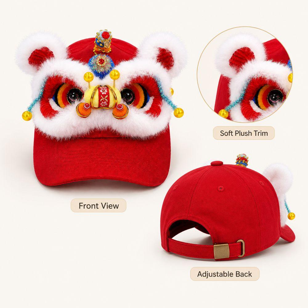Versatile Style 3D Lion Dance Hat Lightweight Casual Beach Cap New Baseball Cap