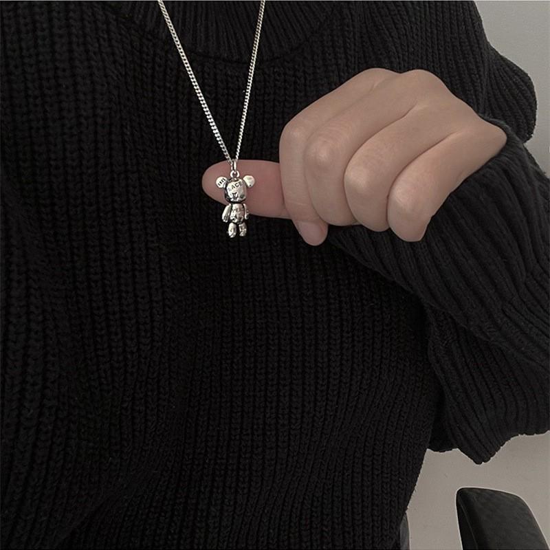 Korean Style Retro Pearl Necklace: Women's Multi-Layer Asymmetrical Clavicle Chain with OT Buckle
