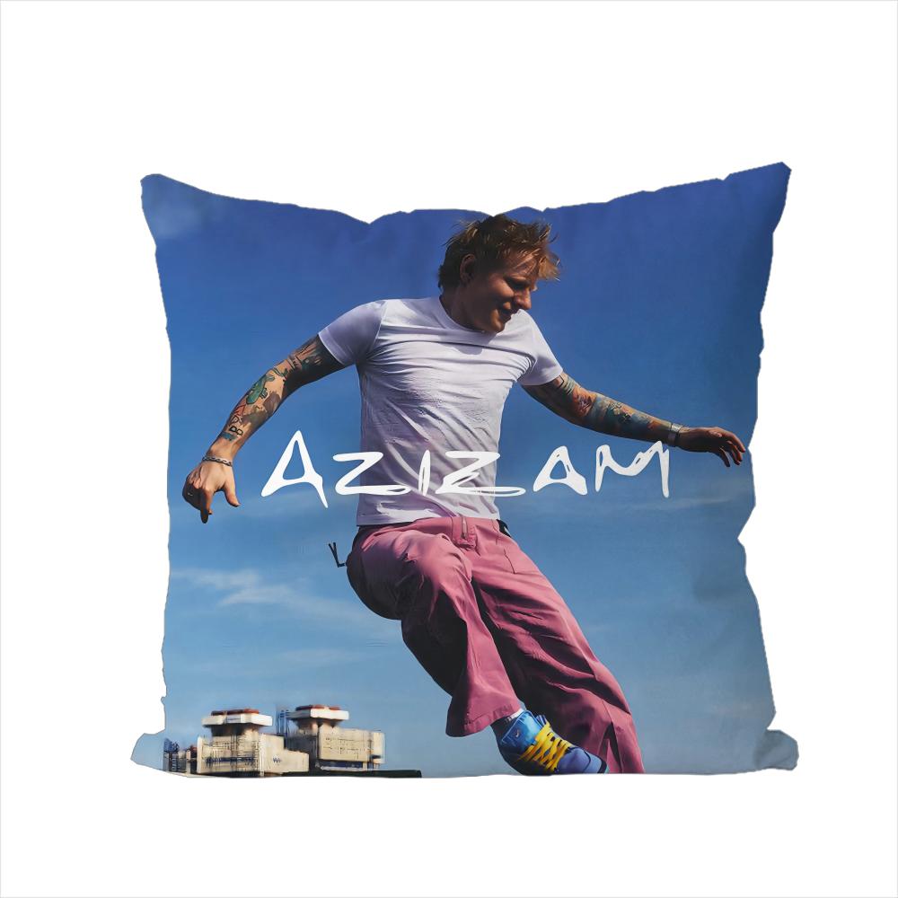 

Singer EEd Sheeran Pillow Case For Car Sofa Decorative Home Doublesided Print Plush Square Throw Pillow Cushion Cover 30x30cm