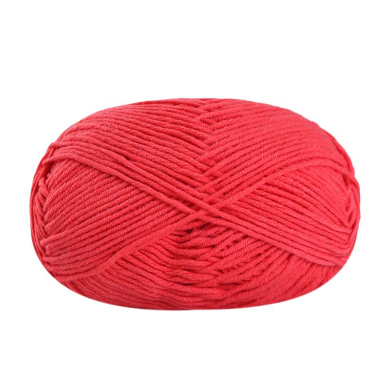 5 Strands Combed Cotton Milk Cotton Wool Ball Handwoven Diy Doll Crochet Baby Scarf Hat