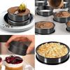 2pcs Stainless Steel Double Rolled Baking Circle Tart Ring Fruit Pie Cake Cookie Molds  for Kitchen Biscuit Pastry