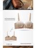 Leopard Print Strapless Lift Bra with Adjustable Underwire for Small Busts