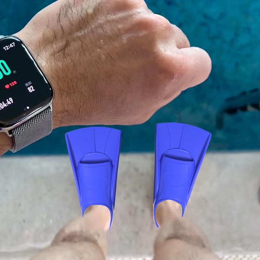 Swimming Training Fins Swimming Flippers Comfortable Floating Flippers Non Slip Diving Shoes Portable for Kids Girls Boys Adults