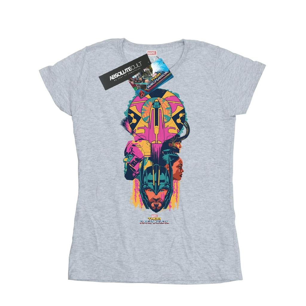 Marvel Womens/Ladies Thor Ragnarok Character Totem Cotton T-Shirt