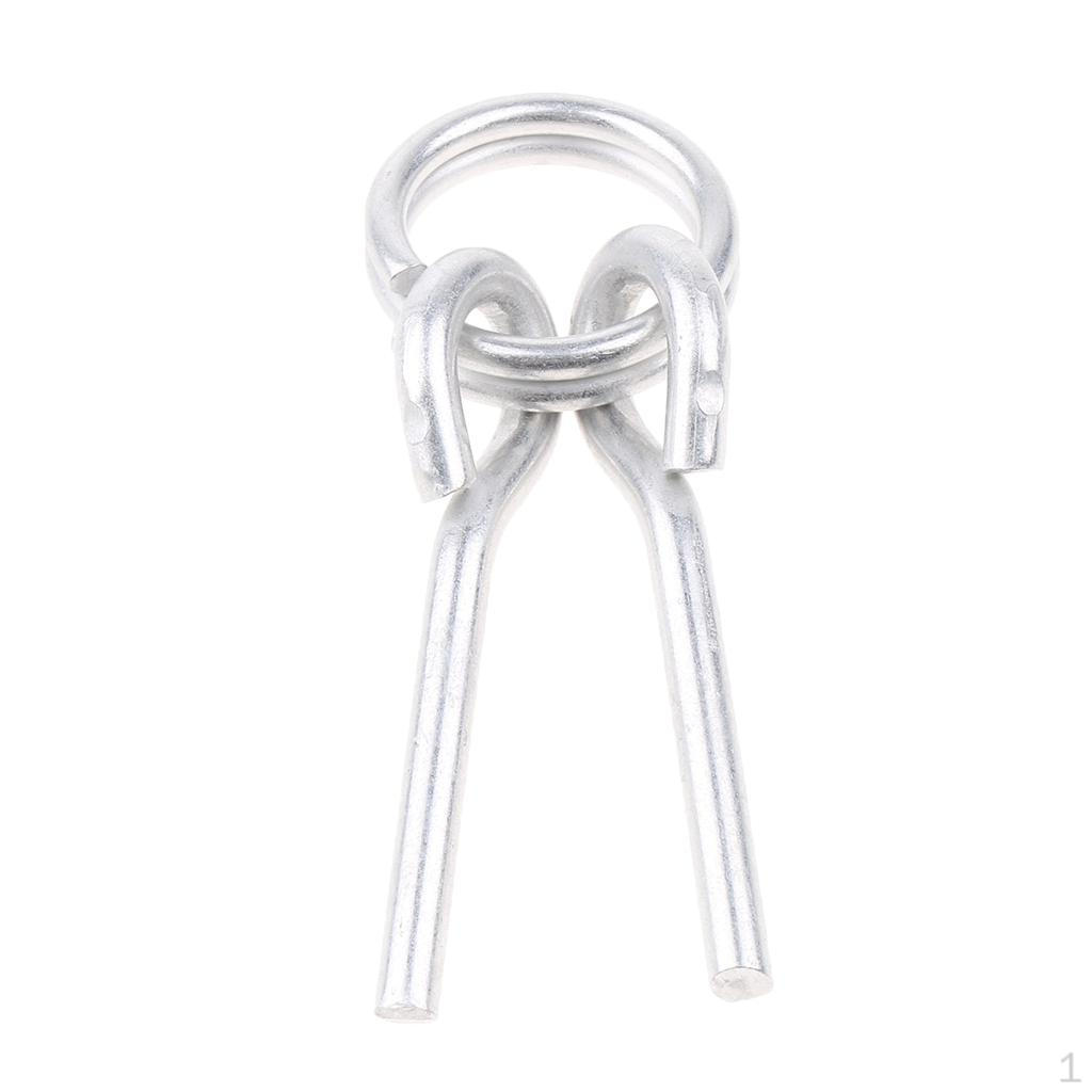 4Pcs Awning Tent Poles Rings with 2 Pins Camping Caravan Hiking
