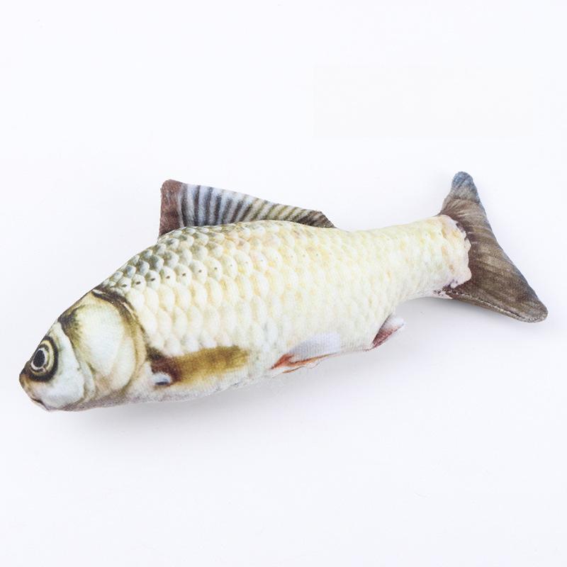 20cm Plush Cat Toy Simulation Fish Tease Cat Teeth Chew Toy Cat Mints Fish Cat Supplies Cat Interactive Toys Clownfish