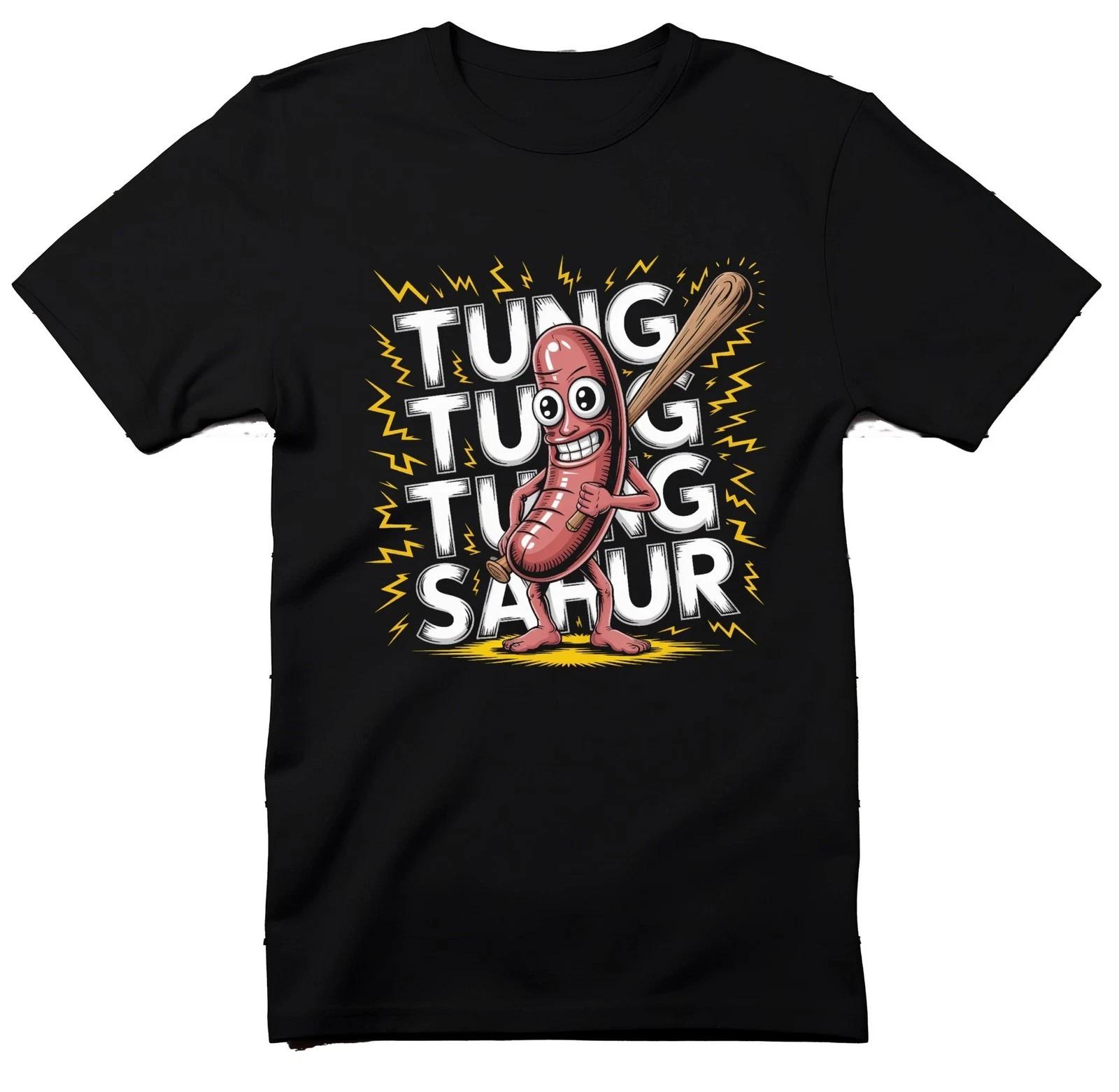 Italian Brainrot, Funny Meme, Tung Tung Tung T-Shirt, Funny Cartoon Sausage S