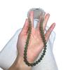 Hetian Jade Gradient Round Bead Necklace - Women's Light Luxury Style