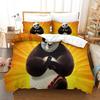 Panda Duvet Cover Anime Characters Duvet Set 2 Piece Microfiber Quilt Cover Reversible Bedding Sets with Matching Pillowcases
