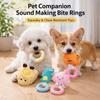 Durable Pet Toy Dog Puppy Chew Plush Rubber Rope Interactive Squeaker Teeth Cleaning Boredom Relief Training Eco Friendly Design