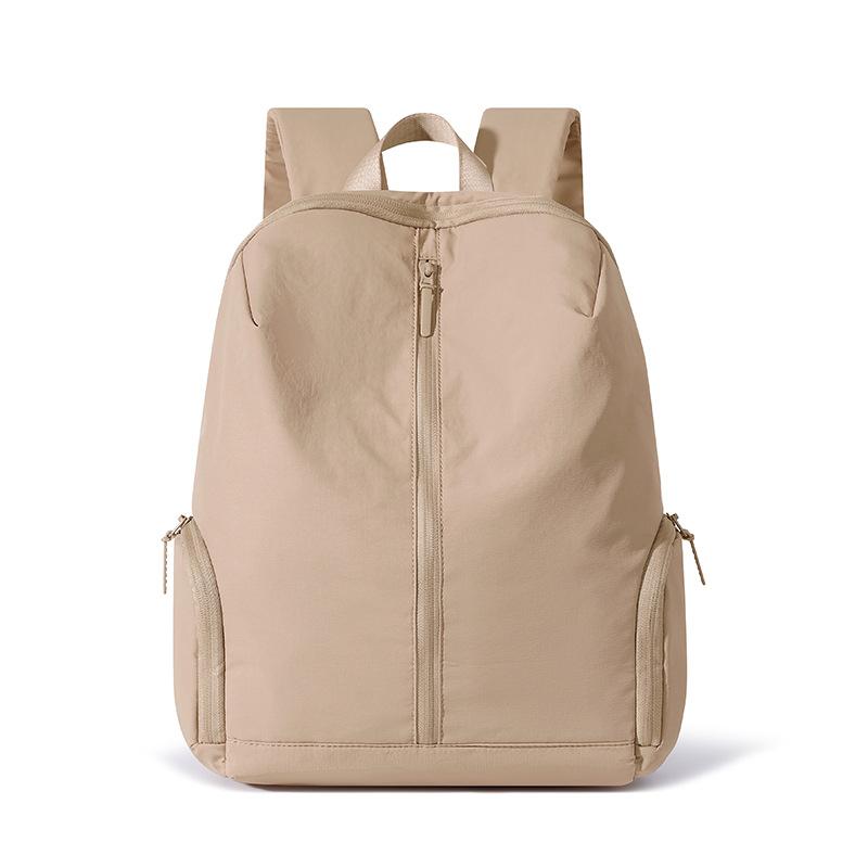 Nylon Backpack Solid Color Large Capacity Backpack