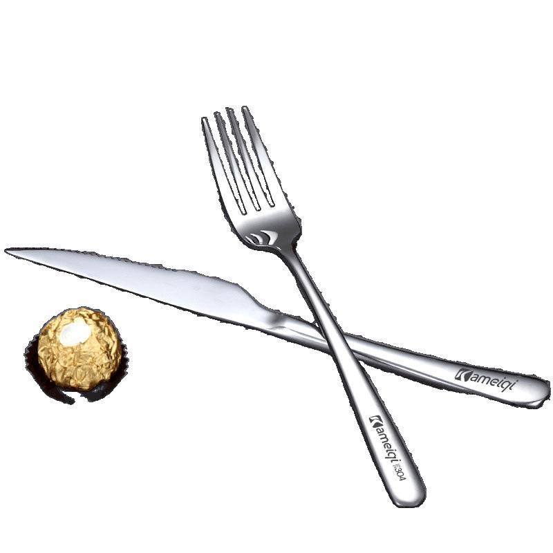 Knife and Fork Stainless Steel Set 304 Western Food Fork Steak Knife Household Two-piece Set Full Set European Steak Knife and Fork